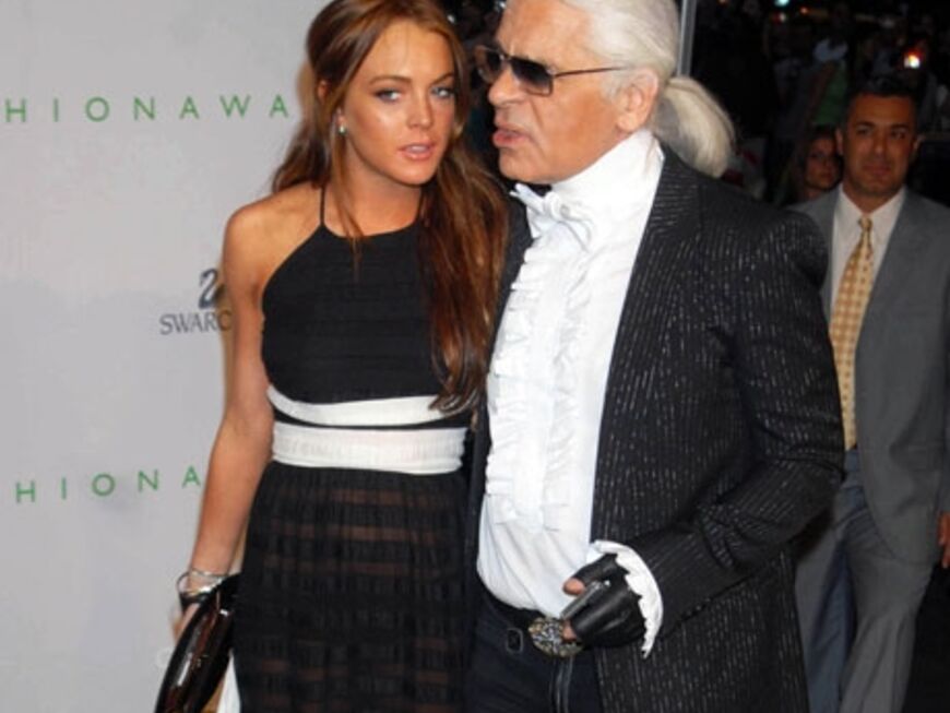 Gemeinsam mit Karl Lagerfeld besucht sie 2006 die "CFDA Awards" in New York
