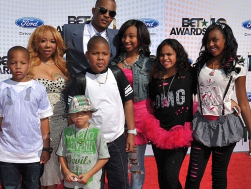 Rapper T.I. kam mit Anhang. Seine Familie begleitete ihn nach Los Angeles