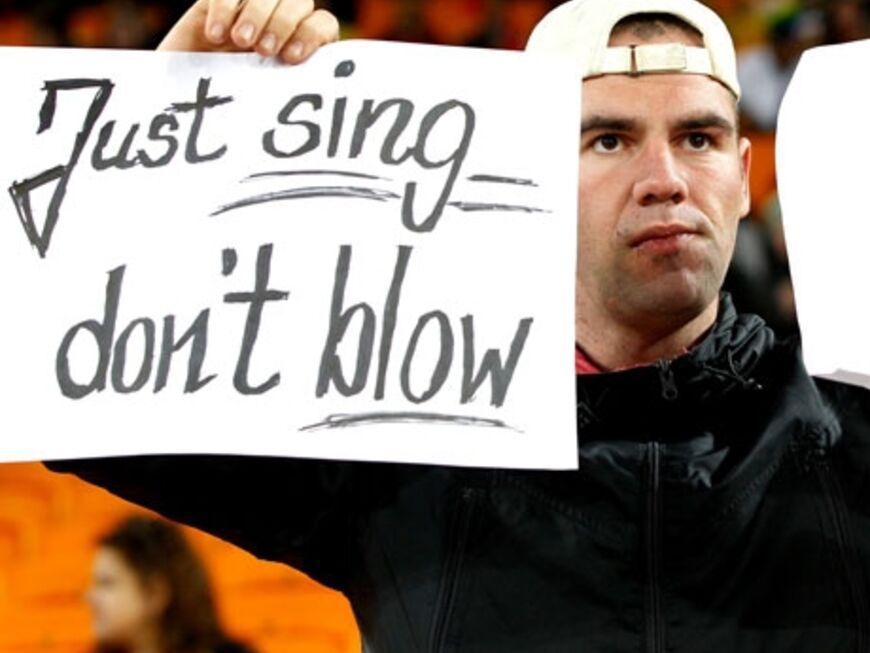 Fans sind sich einig: Der Geräuschpegel der Vuvuzelas geht auf die Nerven