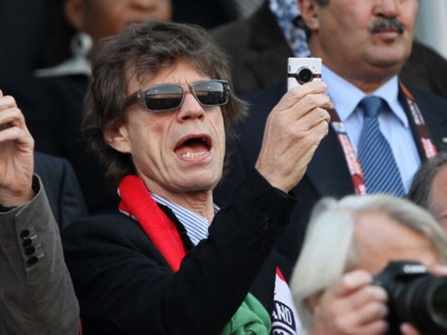 Prominente Fans: "Rolling Stones"-Frontmann Mick Jagger feuert England an