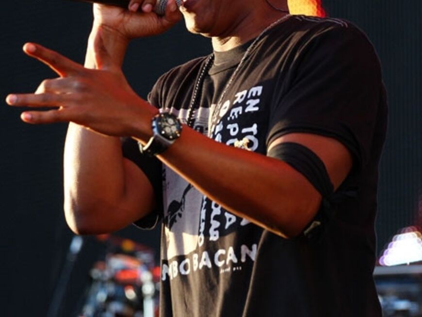 Dort performte nämlich auch US-Rapper Jay-Z 