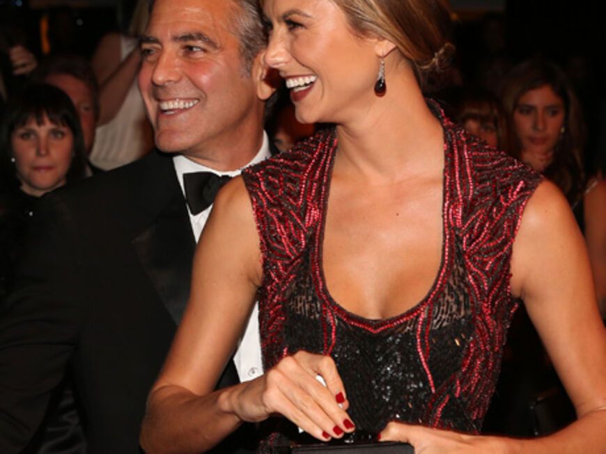 Trennung? Von wegen! George Clooney und Stacy Keibler strahlten über beide Ohren