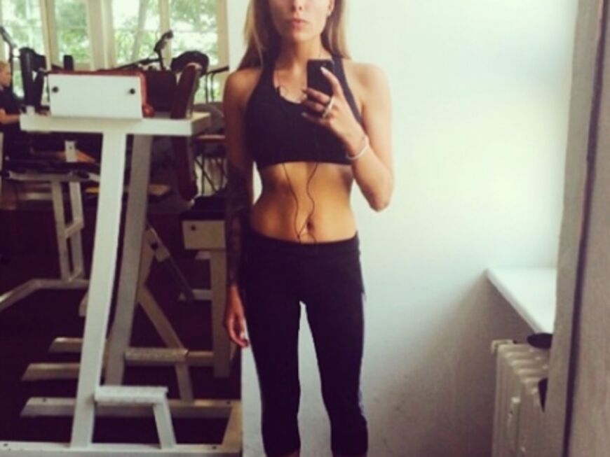 Dieses Mager-Fitness-Selfie von Sophia Thomalla löste bei ihren Fans Bestürzung aus