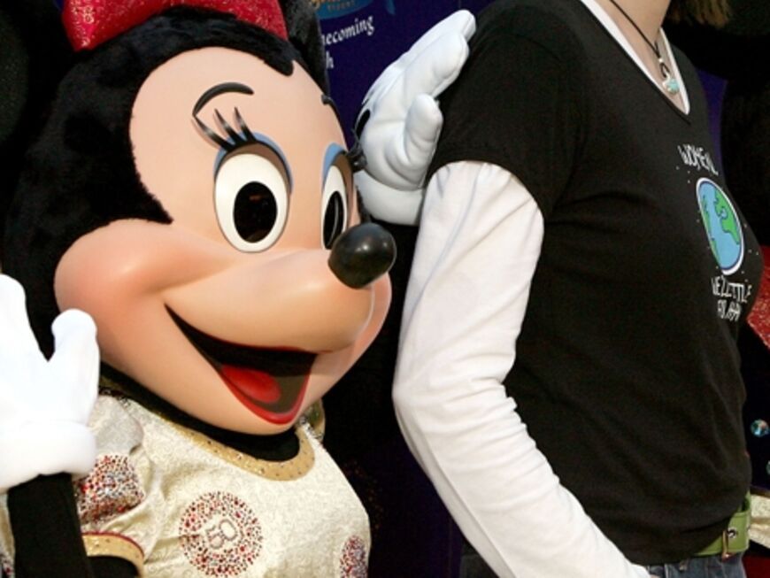 Zwei vom gleichen Schlag: Schauspielerin Geena Davis und "Minnie Mouse" sind alte Hasen im Showgeschaft