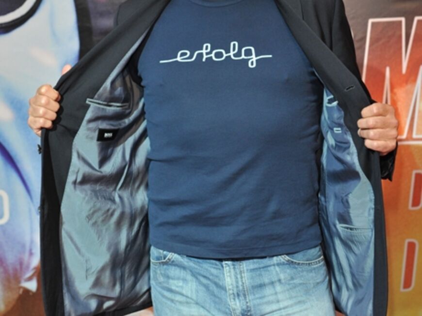 ... wie Schauspieler Klaus Nierhoff. Dessen Shirt war Programm: "Alarm für Cobra 11" gehört zu den erfolgreichsten Serien im deutschen Fernsehen