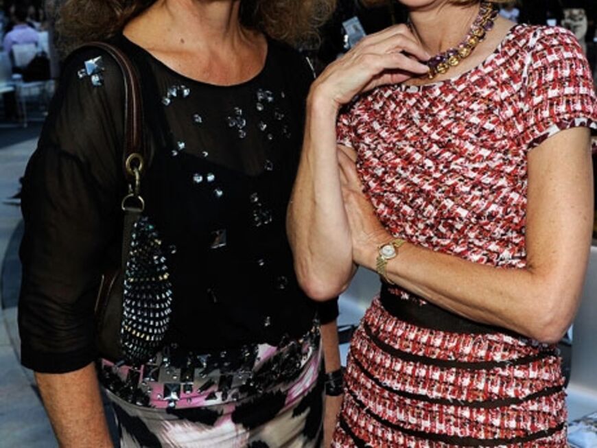 Zwei die sich verstehen: Designerin Diane Von Furstenberg und US-Vogue-Chefredakteurin Anna Wintour 