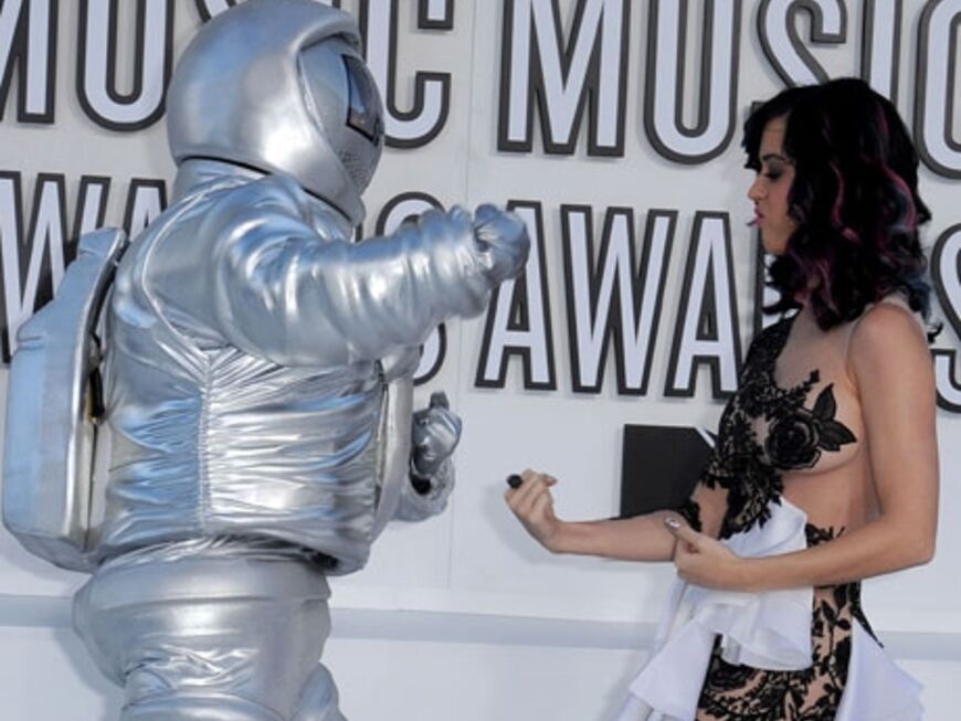 Nahm es mit dem "Moonman" auf: Sängerin Katy Perry 