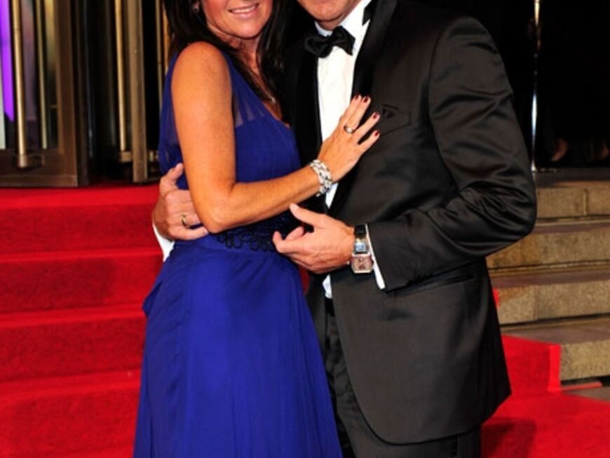 Ex-Boxer Henry Maske feierte mit seiner Ehefrau Manuela den Medienpreis im Friedrichstadtpalast