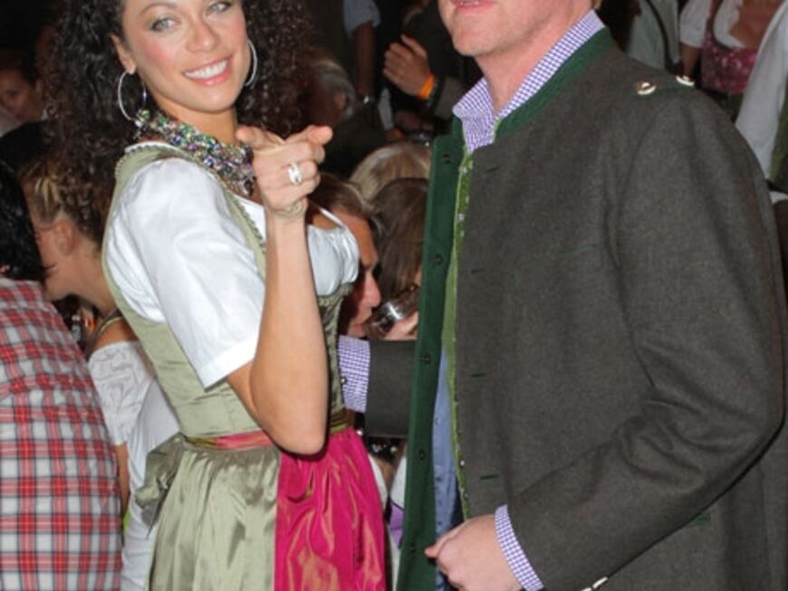 Auch Boris Becker war am Samstag mit seiner hübschen Frau Lilly auf dem Oktoberfest