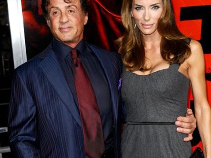 Sylvester Stallone brachte seine Frau Jennifer Flavin mit zur Premiere