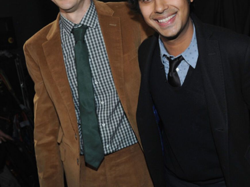 Jim Parsons ("Dr. Sheldon Lee Cooper") und Kunal Nayyar ("Raj Koothrappali") aus "The Big Bang Theory"
