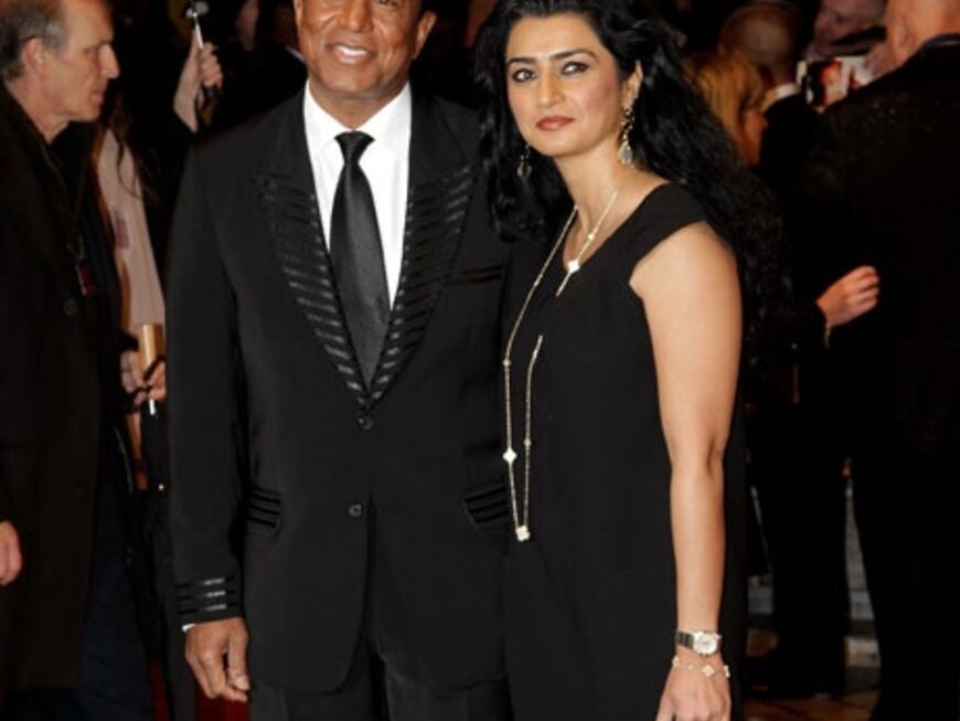 Jermaine Jackson kam mit seiner Frau Halima Rashid zur Premiere nach London