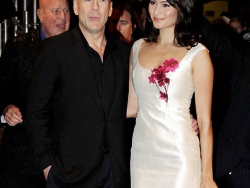 Das verliebteste Paar des Abends war sicherlich Bruce Willis mit seiner Emma