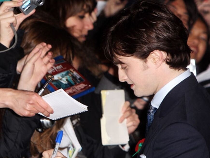 Daniel Radcliffe gab fleißig Autogramme