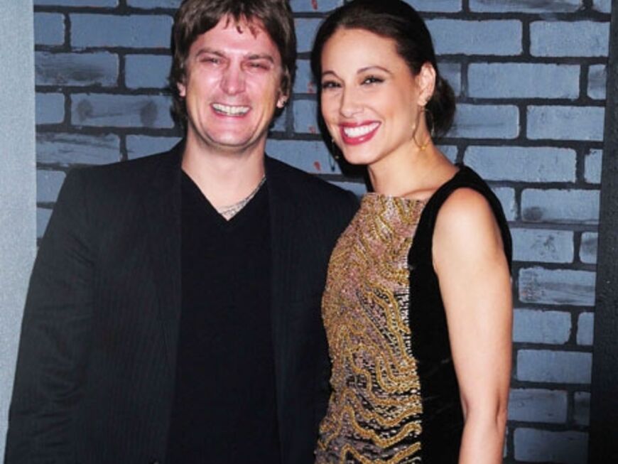 Cute couple: Musiker Rob Thomas strahlt mit seiner hübschen Frau Marisol um die Wette