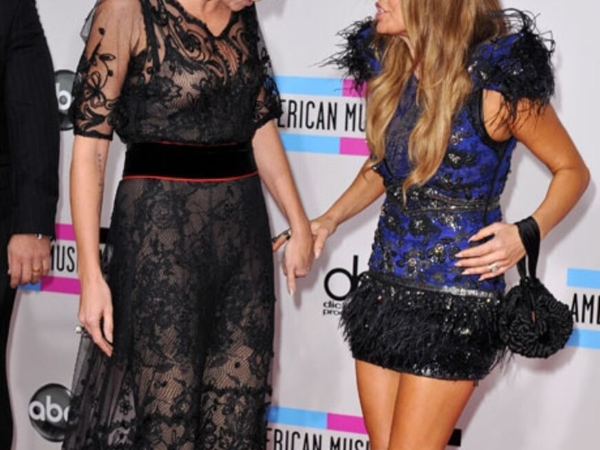 "Wow, cooles Outfit", Heidi und Fergie bemustern sich gegenseitig