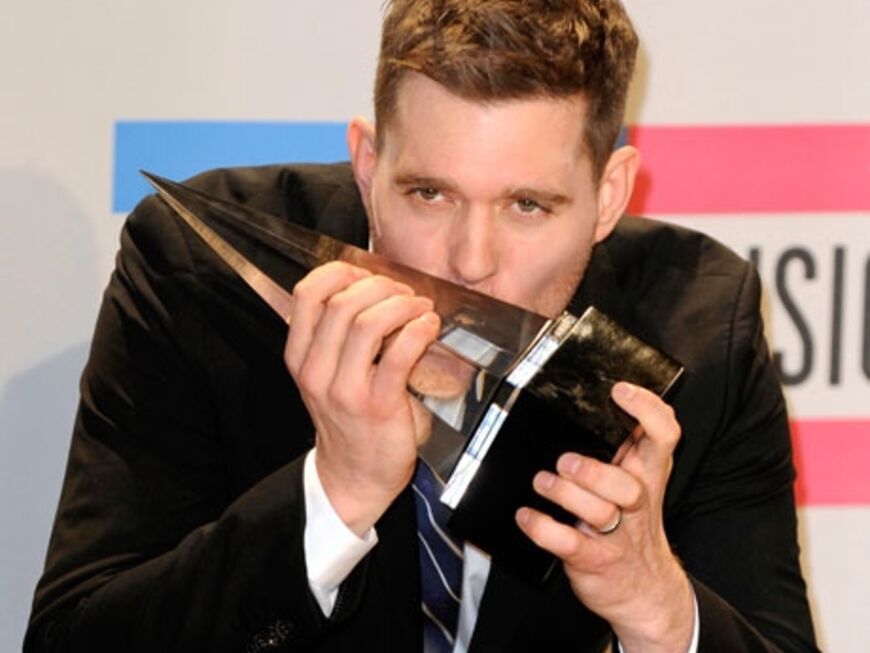 Michael Bublé freute sich riesig über seinen Preis in der Kategorie "beliebtester Künstler zeitgenössischer Musik"