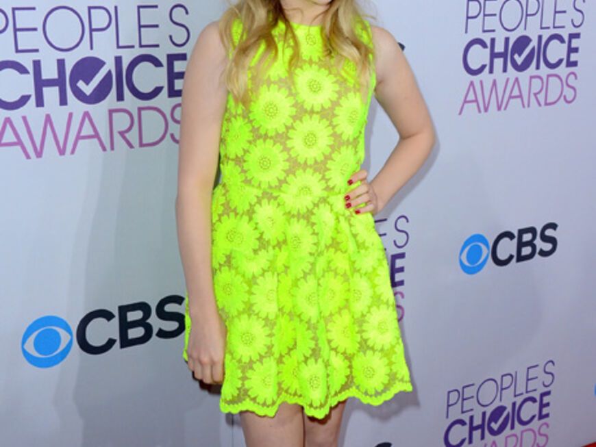 Chloe Grace Moretz war in ihrem Neon-Kleid kaum zu übersehen
