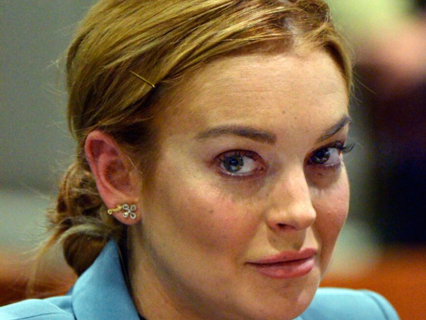 Eine bekannte Szene: Lindsay Lohan vor dem Richter. Ende November 2012 wurde LiLo wieder festgenommen - nach einer handgreiflichen Auseinandersetzung mit einer Frau in einem New Yorker Club