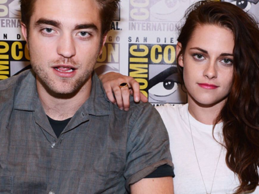 Lächeln, bitte! Robert Pattinson und Kristen Stewart