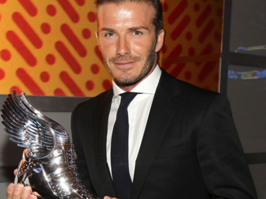 Stolzer Sportler: Bei David Beckham läuft es derzeit rund. Beruflich wie auch privat
