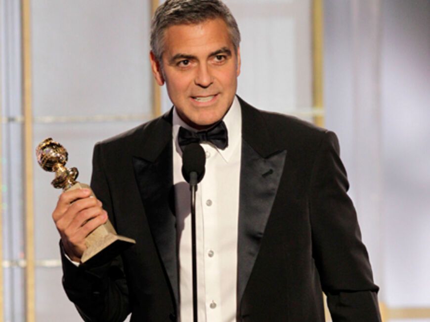 Heißer Oscar-Anwärter: George Clooney räumt derzeit alles an Preisen ab, was es zu holen gibt. Für seine Rolle in "The Descandants" wurde er zum "Besten Schauspieler" in einem Drama geehrt
