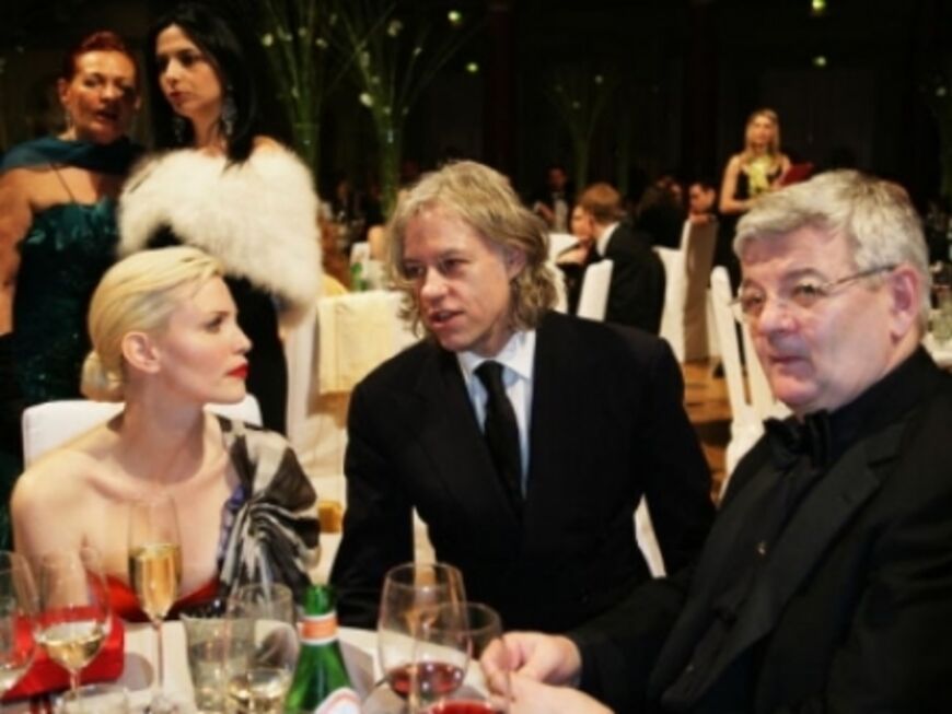 Nadja Auermann, Sir Bob Geldof und Joschka Fischer