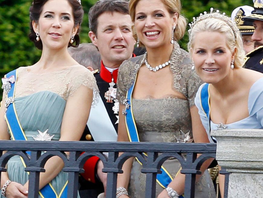 MÃ ximas royale Clique: Kronprinzessin Mary von Dänemark und Kronprinzessin Mette-Marit von Norwegen sind schon lange eng mit Máxima befreundet