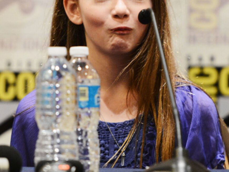 Die elfjährige Mackenzie Foy im Rampenlicht: Sie spielt im neuen Twilight-Film die Tochter "Carlie" von "Edward Cullen" (Robert Patttinson) und "Bella Cullen" (Kristen Stewart)