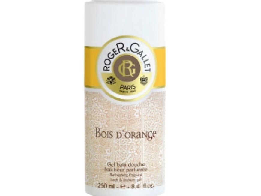Tropische Körperpflege: Duschgel "Bois DOrange" von Roger & Gallet, 
250 ml ca. 13 Euro