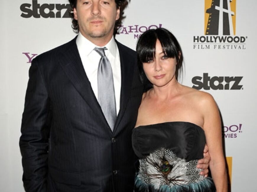 Schauspielerin  Shannen Doherty brachte ihren Freund, den Fotografen Kurt Iswarienko, mit nach Beverly Hills