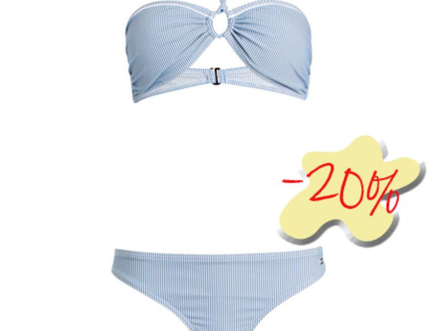 Summer Favourite: Tommy <a title="http://shop.ok-magazin.de/tommy-hilfiger-triangel-bikini,b4glw16k5juthy90,i" href="http://shop.ok-magazin.de/tommy-hilfiger-triangel-bikini,b4glw16k5juthy90,i" target="_blank">Hilfiger Bikini im Maritim-Look, jetzt ca. 75 Euro</a>