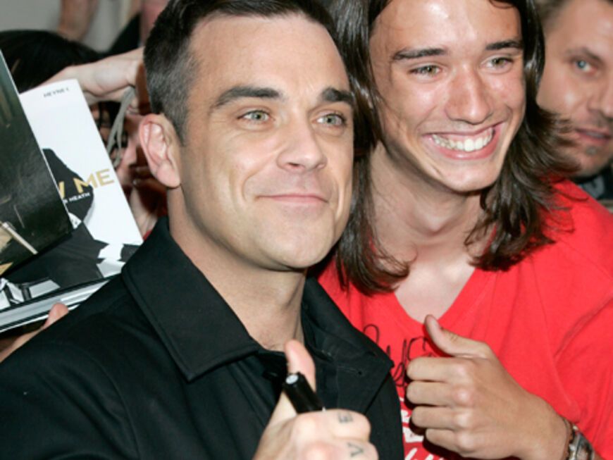 Dennoch: der umjubelte Star des Abends war eindeutig Robbie Williams