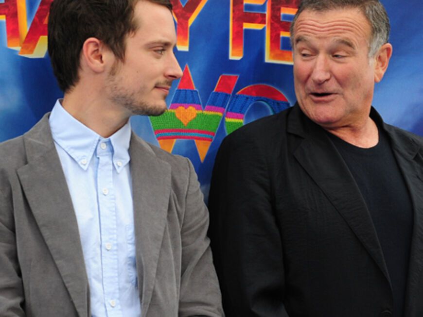 Elijah Wood spricht "Mumble" und Robin Williams "Ramon"