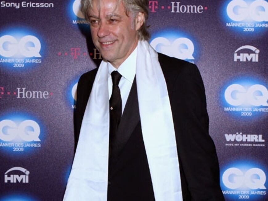 Live-Aid-Initiator Bob Geldof freut sich über die große Aufmerksamkeit für sein Engagement. Er wurde für sein karitatives Lebenswerk ausgezeichnet