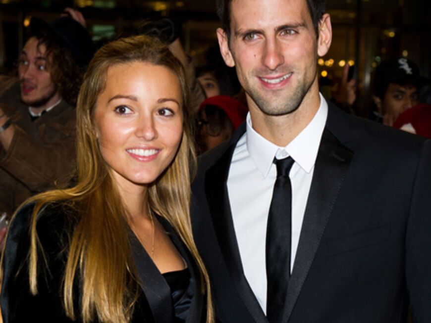 Tennis-As Novak Djokovic kam mit seiner Freundin Jelena Ristic