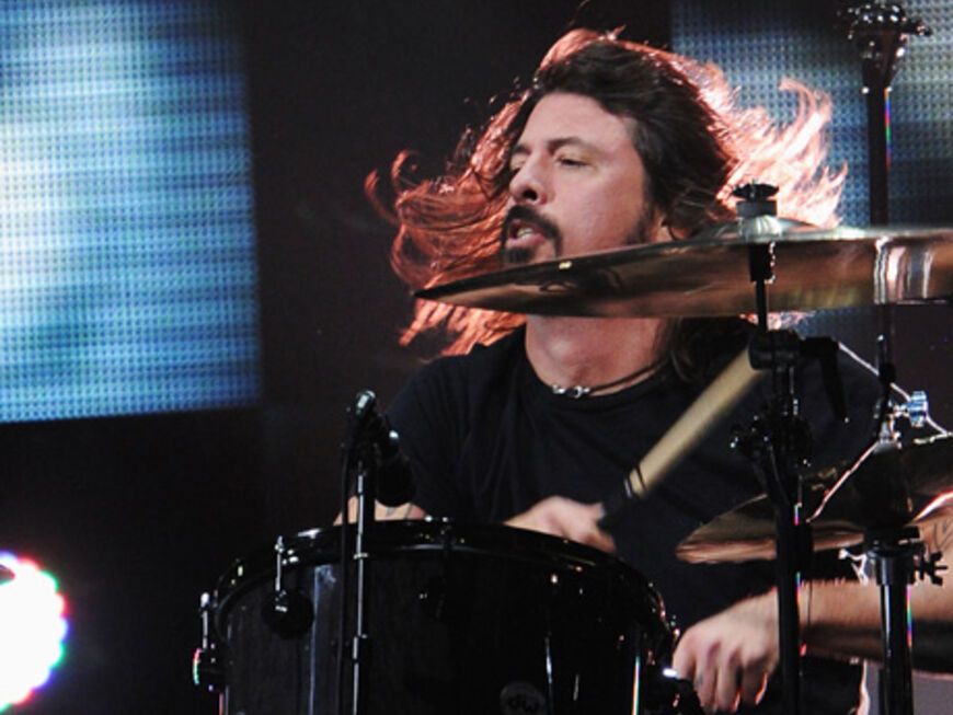 Ex-Nirvana-Mitglied Dave Grohl gesellte sich zu Sir Paul McCartney auf die Bühne