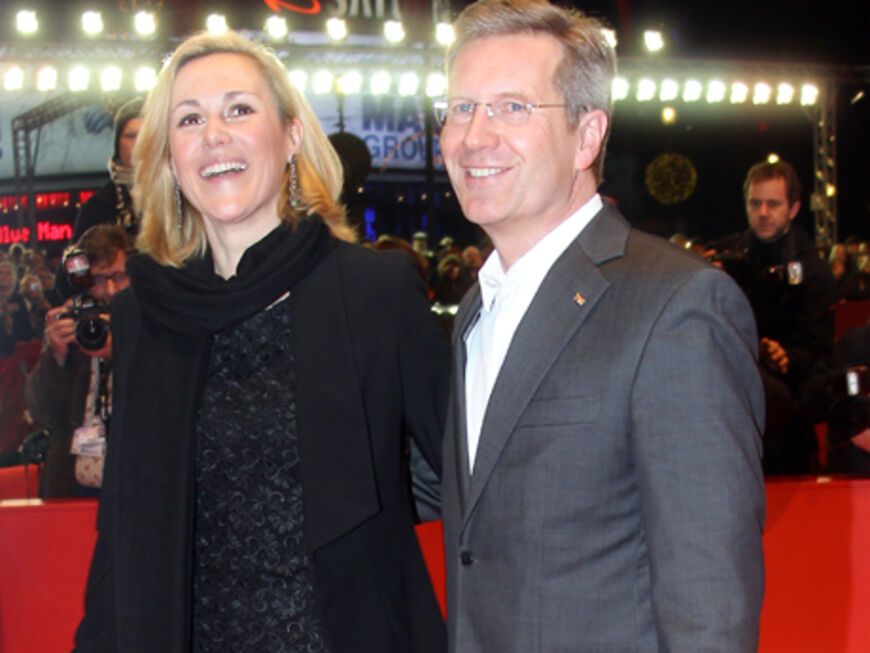Bundespräsident Christian Wulff und Frau Bettina kamen zur Premiere des Films "'Almanya"