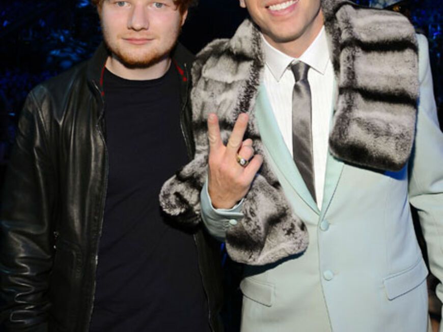 Ed Sheeran posierte mit Chartsstürmer Macklemore