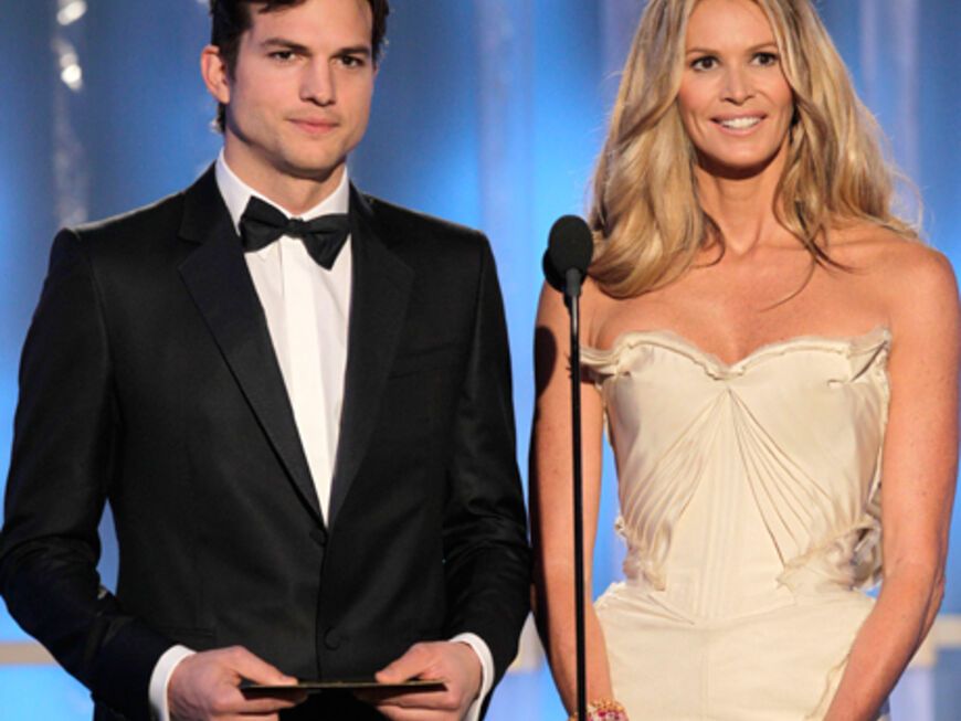 Schönstes Laudatoren-Duo: Ashton Kutcher und Elle Macpherson übergaben den Award an die Beste Nebendarstellerin
