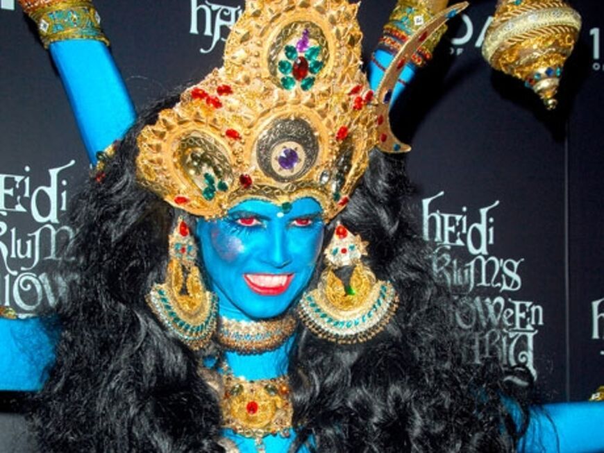 2008 kam Heidi Klum noch als indische Gottheit verkleidet zu ihrer Party