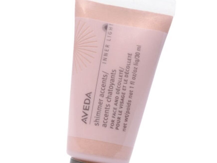 Glitzerpartikel für Gesicht und Dekolleté: "Light Shimmer Accents - Sunstone" von Aveda, ca. 30 Euro  