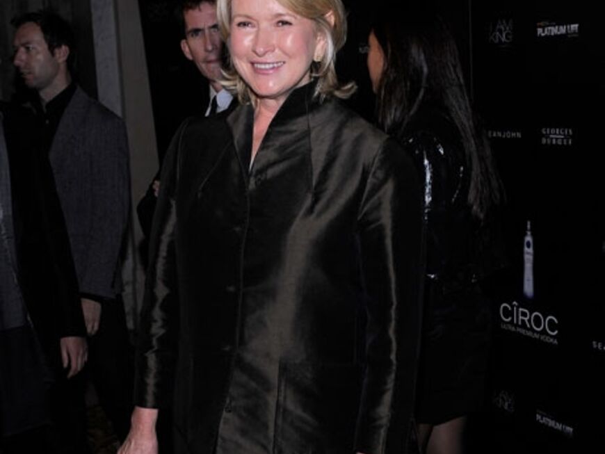 TV-Star und Herausgeberin Martha Stewart stand auch auf der exklusiven Gästeliste