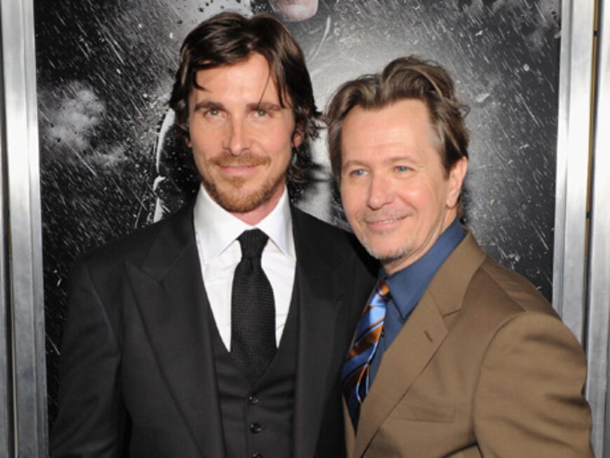 In den Hauptrollen: Christian Bale als "Bruce Wayne" und "Batman" und Gary Oldman als Inspector "Jim Gordon"