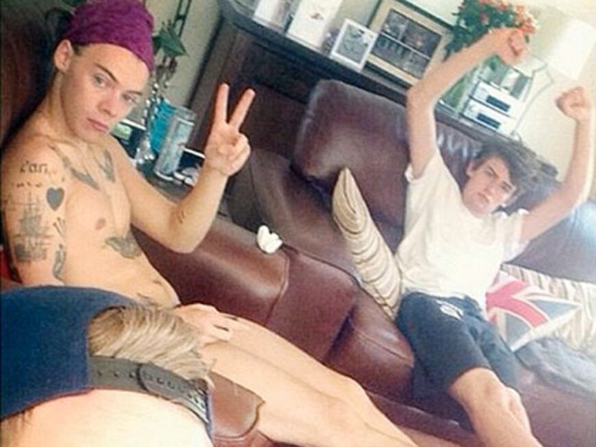 Harry Styles lässt alle Hüllen fallen und zeigt sich nackt auf Twitter