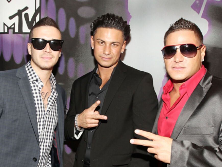 Vinny Guadagnino, DJ Pauly D, Ronnie Ortiz aus der MTV Reality-Show "Jersey Shore"