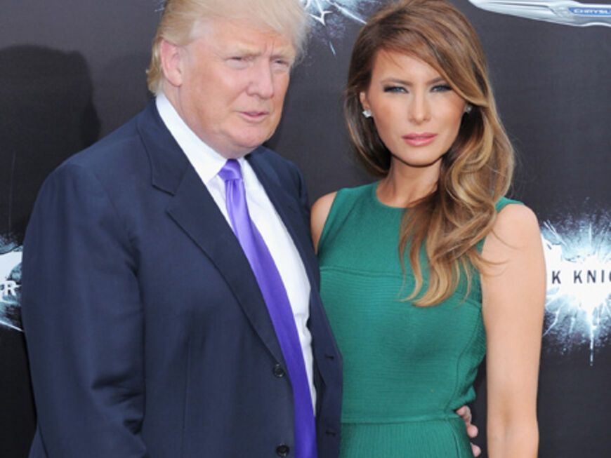 Ließen sich die Premiere nicht entgehen: Melania und Donald Trump