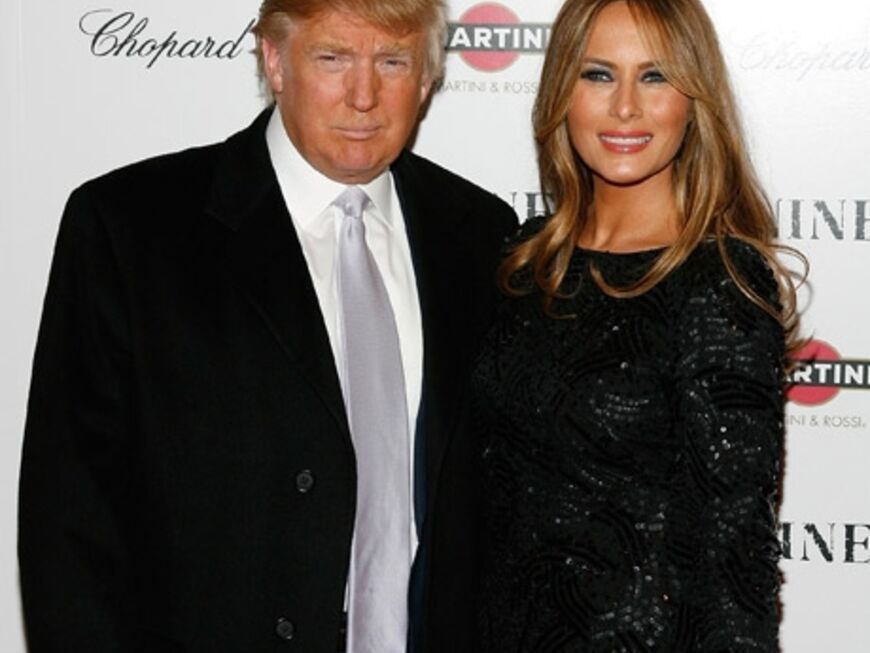 Auch das millionenschwere Ehepaar Donald und Melania Trump ließ sich die Premiere nicht entgehen