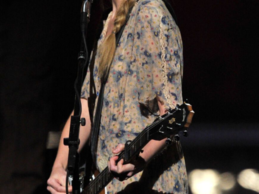 Blumenmädchen: Taylor Swift auf der Bühne