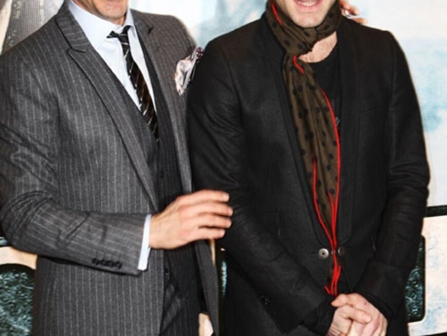 Robert Downey Jr. und Kollege Jude Law. "Sherlock Holmes" soll Anfang 2010 in die deutschen Kinos kommen